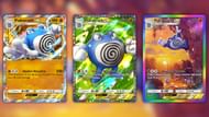 All Poliwrath ex variants as seen in the game (Image via The Pokemon Company)